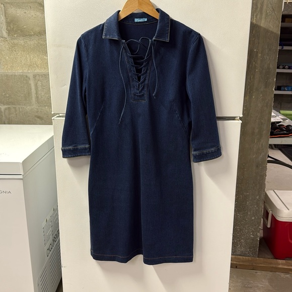 J. McLaughlin Denim Dress size small - Picture 1 of 5